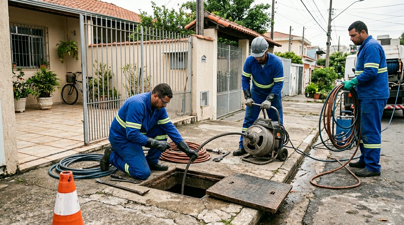 Desentupimento de esgoto em Caxias do Sul-RS