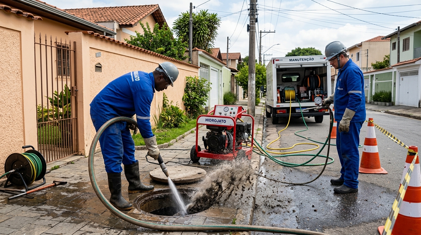 Hidrojateamento residencial em Caxias do Sul-RS